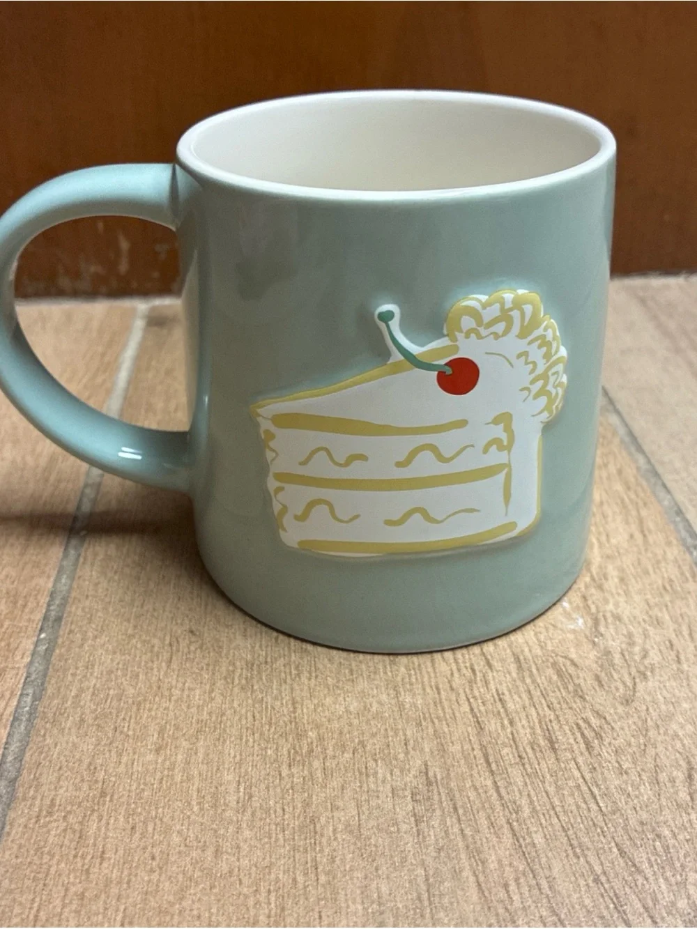 Target Mint Green Cake Slice Mug with Cherry Accent